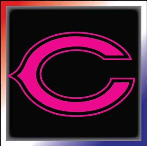 Pink Chicago Logo - Chicago Bears Sticker Decal Ladies Pink Quality on PopScreen
