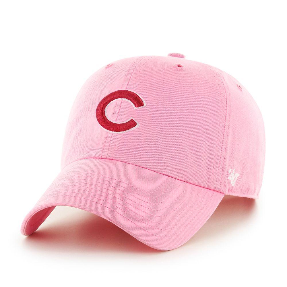 Pink Chicago Logo - Chicago Cubs Adjustable Toddler Logo Pink Cap by '47 | MLB