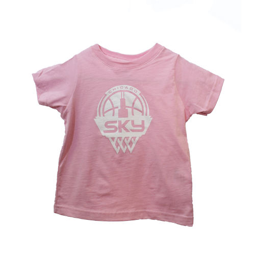 Pink Chicago Logo - Chicago Sky Store. PINK INFANT CHICAGO SKY LOGO SHIRT