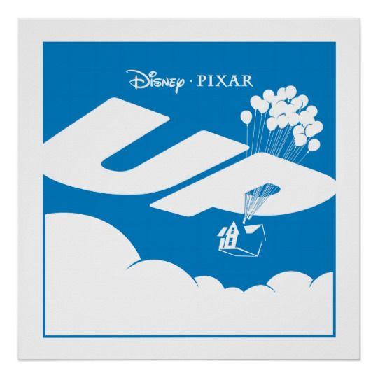 Pixar Movie Logo - UP Movie Logo - Flat color - Disney Pixar Poster | Zazzle.com