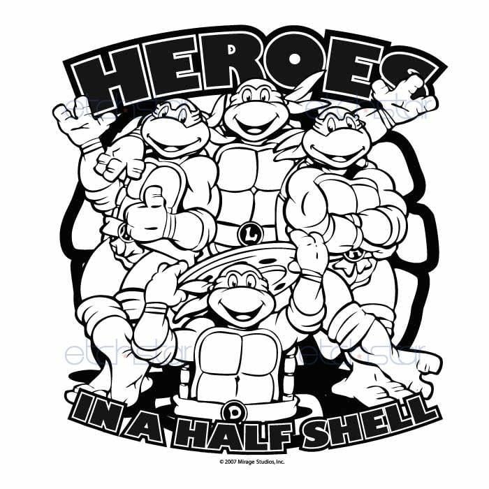 Teenage Mutant Ninja Turtles Black and White Logo - Free Teenage Mutant Ninja Turtles Clipart, Download Free Clip Art ...