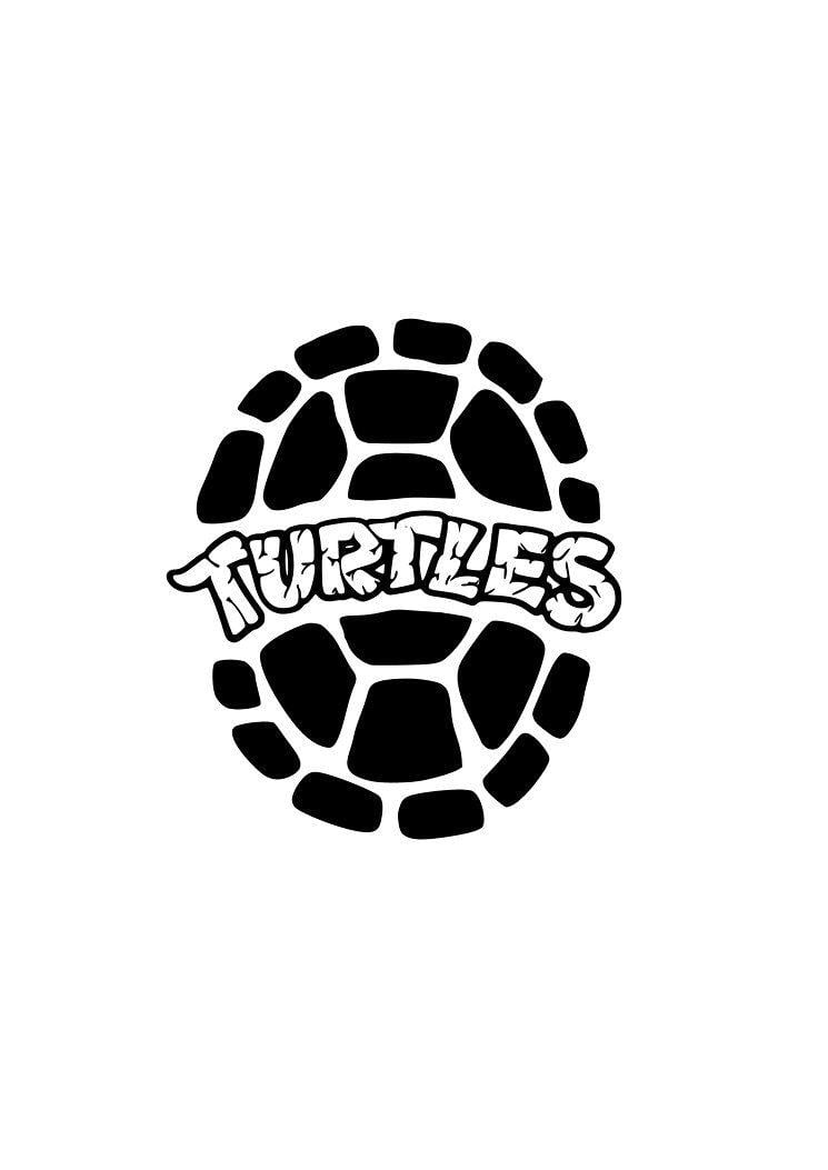 Teenage Mutant Ninja Turtles Black and White Logo - Teenage Mutant Ninja Turtles SVG for Cricut and Silhouette | Etsy