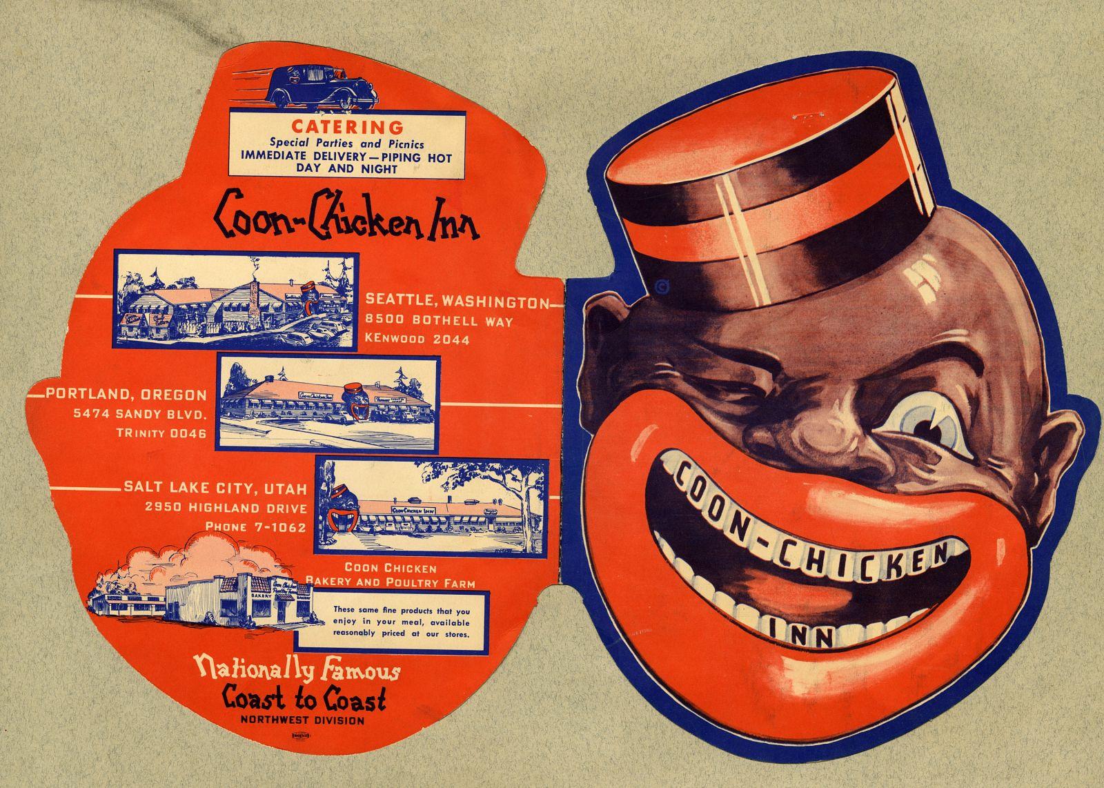Black Face Logo - Resources :: [Coon Chicken Inn map and list of locations with ...