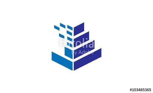 Building Technology Logo - Shape Building Technology Logo. Stock Image And Royalty Free Vector