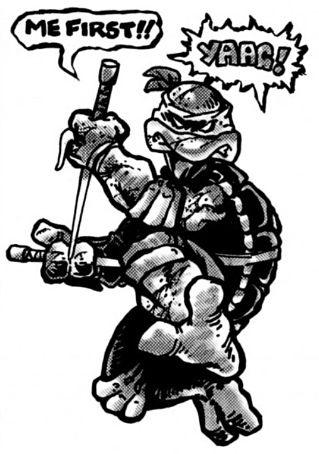 Teenage Mutant Ninja Turtles Black and White Logo - 30 years later, the first 'Teenage Mutant Ninja Turtles' comics ...