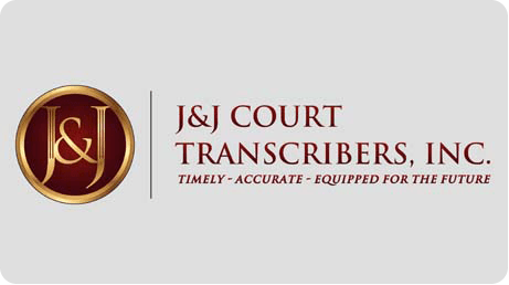 Courtroom Logo - J&J Court Transcribers, INC