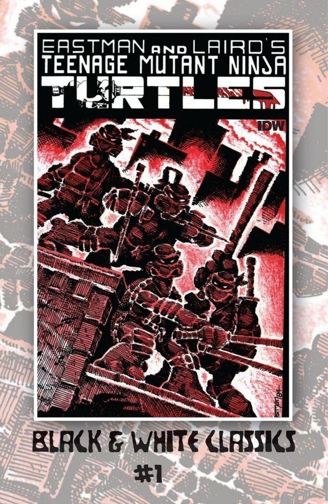 Teenage Mutant Ninja Turtles Black and White Logo - Teenage Mutant Ninja Turtles: Black & White Classics #1 – IDW Publishing