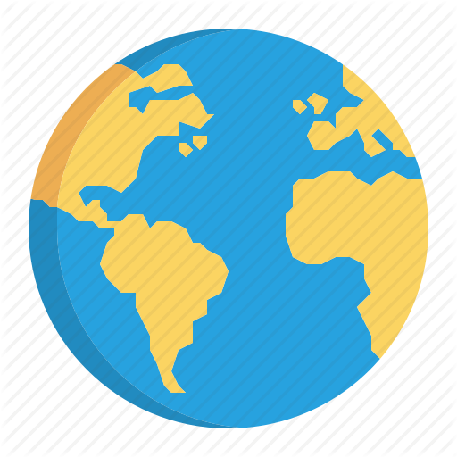 Flat World Globe Logo - Free Flat World Icon 261968 | Download Flat World Icon - 261968
