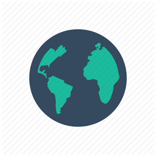 Flat World Globe Logo - Free Flat World Icon 261967. Download Flat World Icon