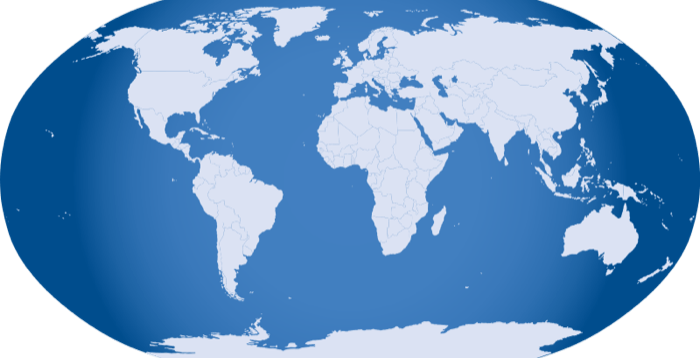 Flat World Globe Logo - Flat World Map Png For Free Download On YA Webdesign
