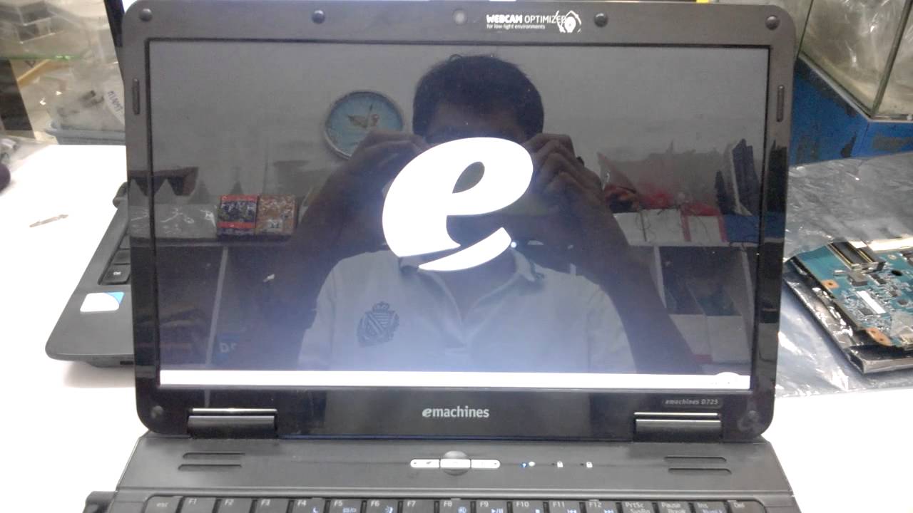 eMachines Logo - eMachine D725 Boot Error Freeze at E Logo [1/3] Check Problem - YouTube