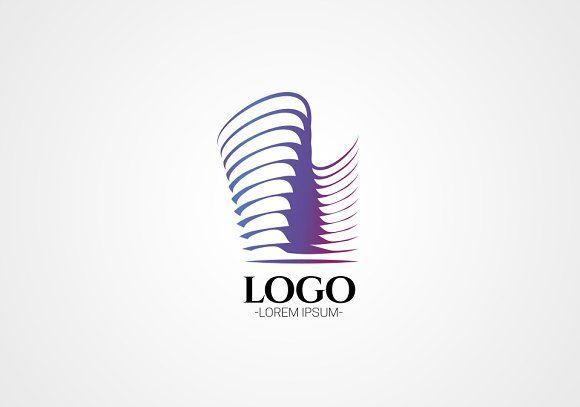 Abstract Building Logo - Modern Abstract Building vector logo ~ Logo Templates ~ Creative Market