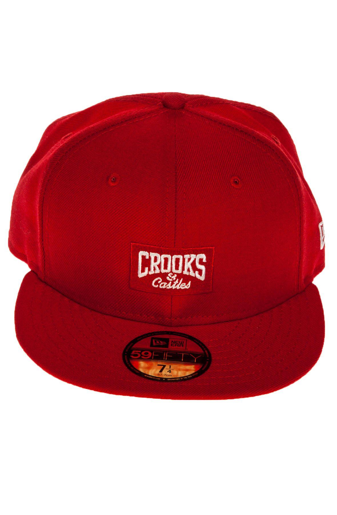 Crooks and Castles Red Logo - Lyst - Crooks And Castles The Core Logo Fitted Hat in Red for Men