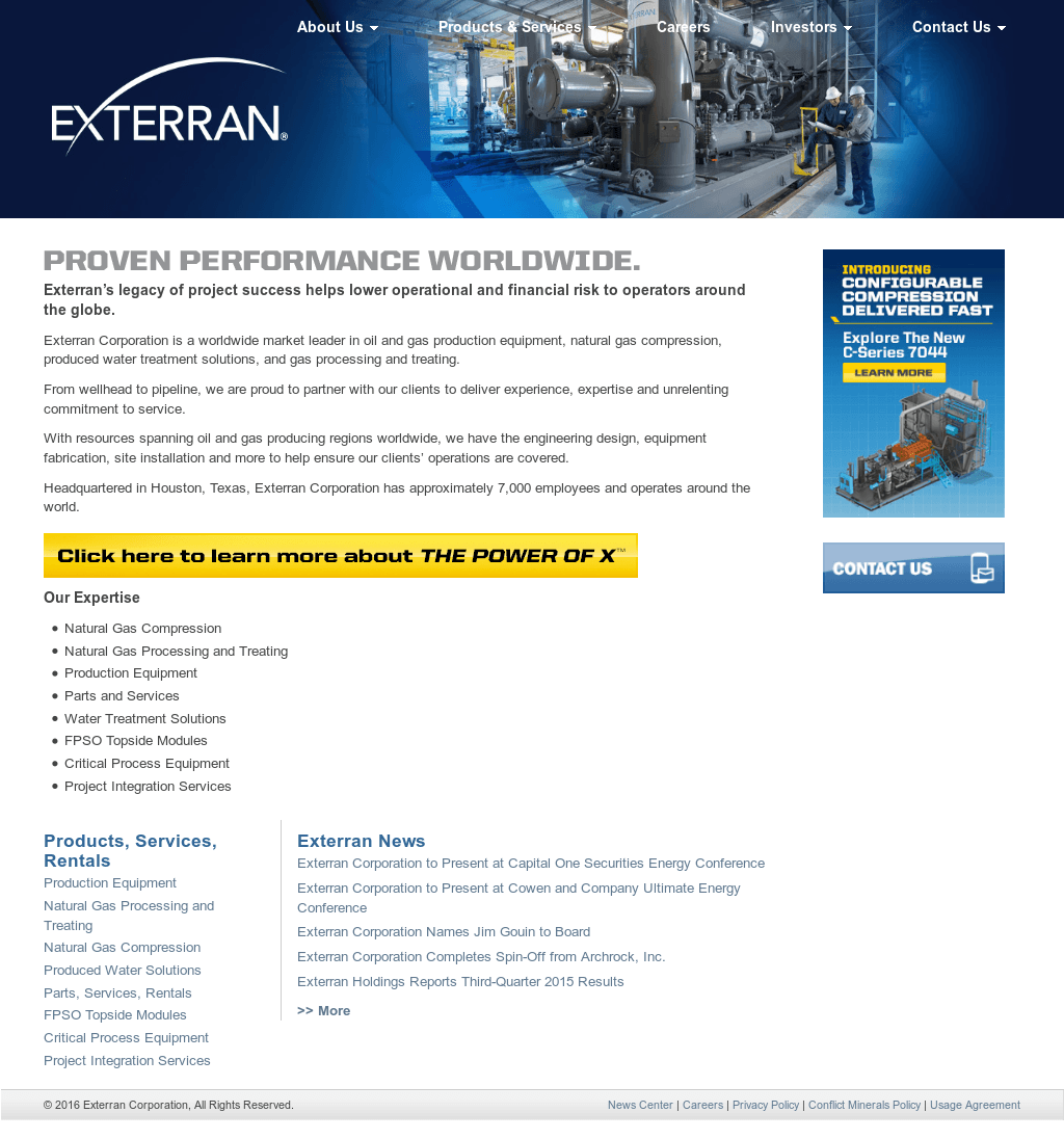 Exteran Logo - Exterran Competitors, Revenue and Employees Company Profile