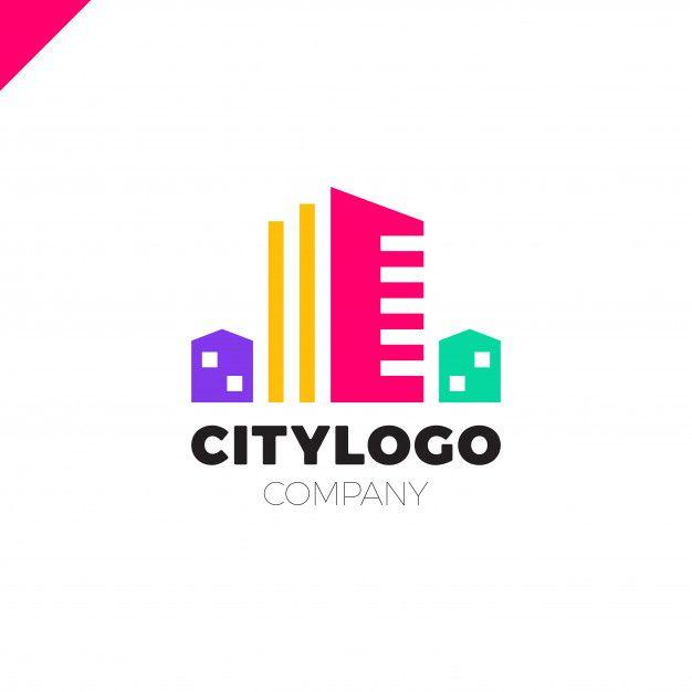 Abstract Building Logo - Abstract city building logo design Vector | Premium Download
