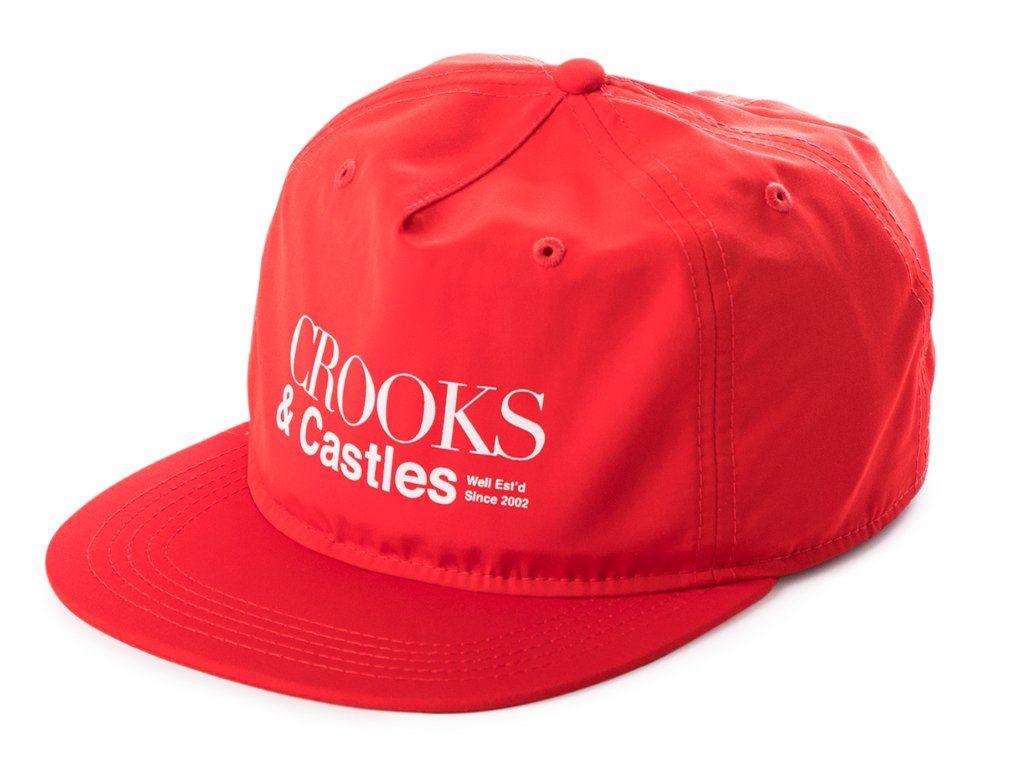 Crooks and Castles Red Logo - The Crooks and Castles A1 Strapback Cap in Red