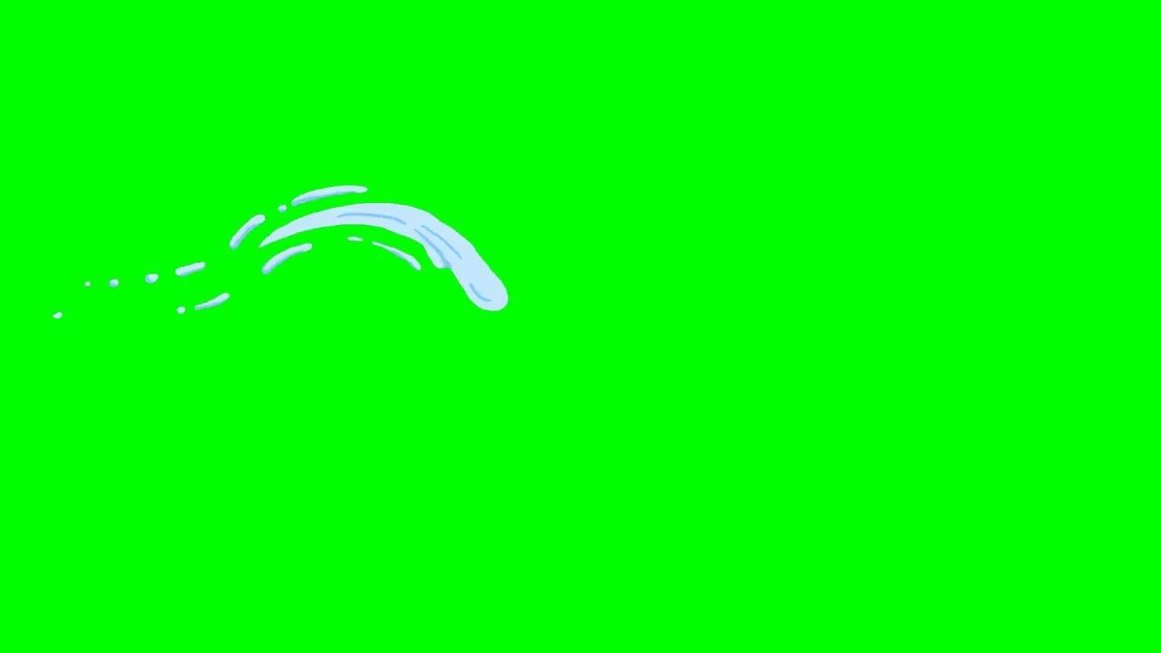 Green Squiggle Logo - green screen effect anime liquid squiggle full