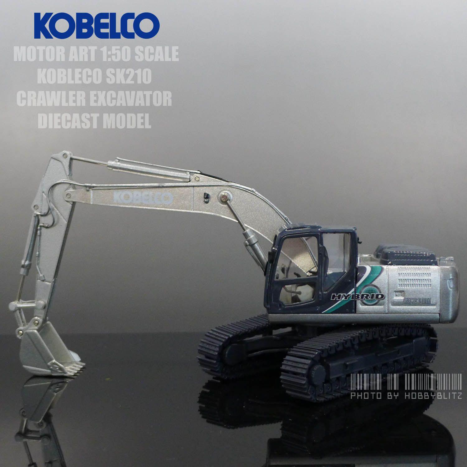 Kobelco Excavators New Logo - Brand new Motorart Limted Edition 1:50 Scale Kobelco SK210 Silver ...