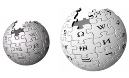 Silver Ball Logo - File:Wikipedia - Silver ball and definitive logo.png - Wikimedia Commons