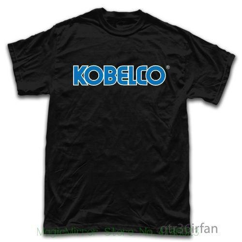 Kobelco Excavators New Logo - New Kobelco Excavator Hauler Machine Logo T Shirt Black Men Adult ...