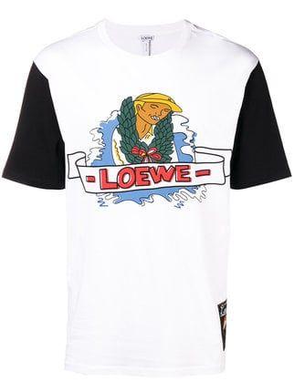 Loewe Logo - Loewe Logo Print T Shirt $209 AW18 Online Delivery, Price