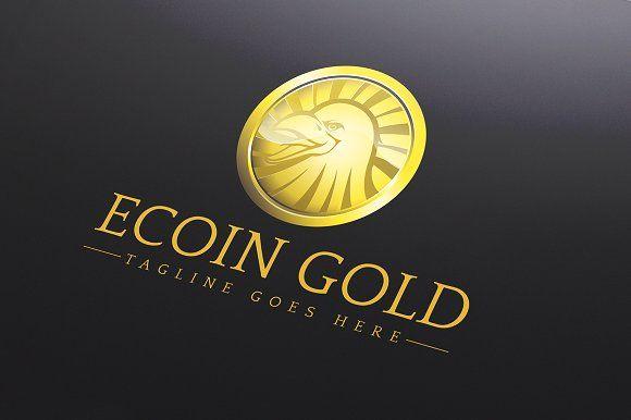 Gold Logo - Ecoin Gold Logo Template ~ Logo Templates ~ Creative Market