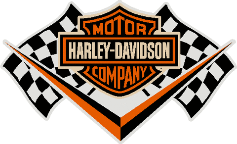 Checkered Flag Logo - Harley Davidson Chequered Flag Logo - Collideascope