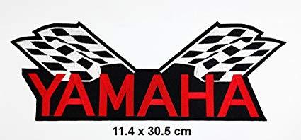 Checkered Flag Logo - Big Jumbo Yamaha Checkered Flag Motorsport Motorcycle