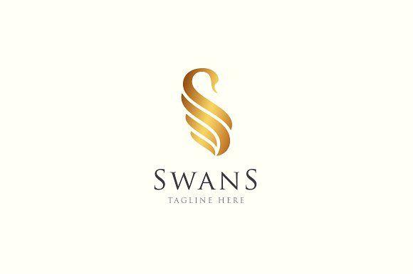 Swans Logo - Gold Swans ~ Logo Templates ~ Creative Market