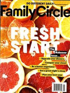 Family Circle Magazine Logo - FAMILY CIRCLE Magazine, January 2018 Fresh Start: Dinners ...