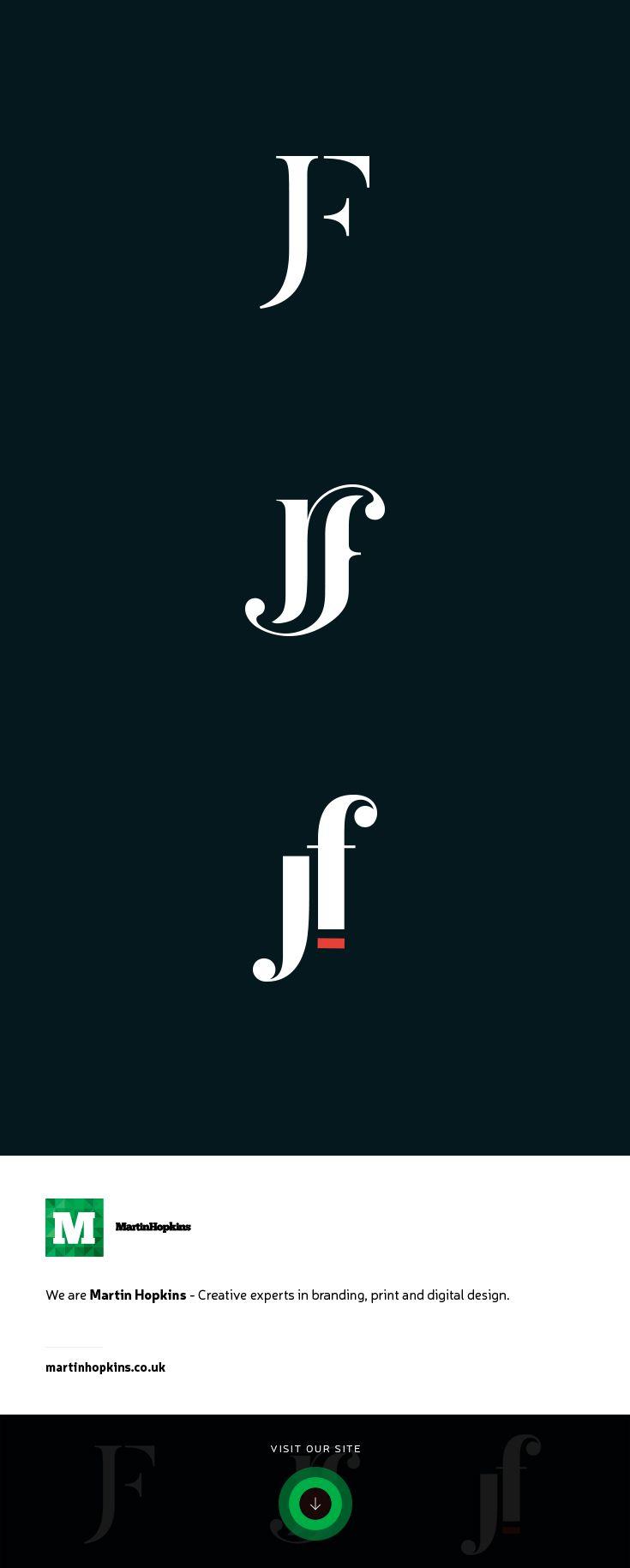 JF Logo - Martin Hopkins Design, Cardiff - JF Monogram Logo Mark Brand Design ...