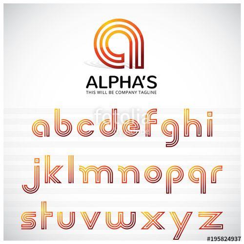 Create 3 Letter Logo - 3 Lines A to Z letters. It can be use as logo symbol. You can also ...