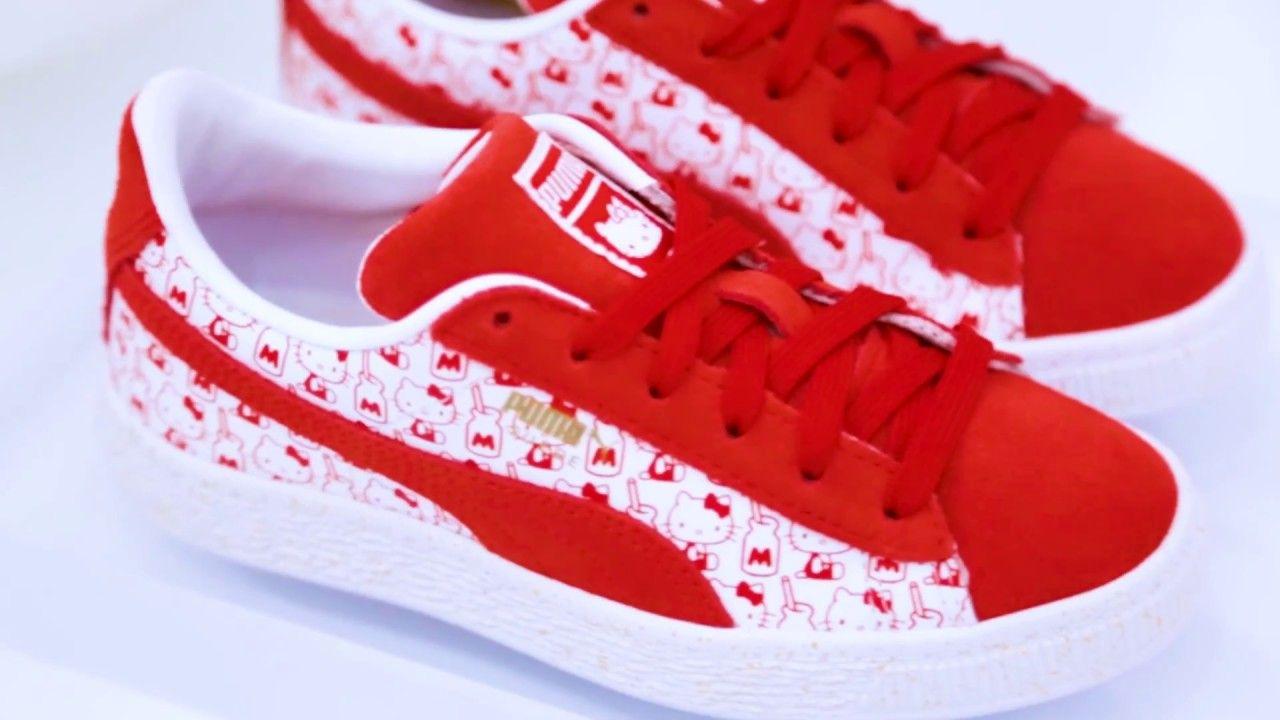 Shoe Palace Puma Logo - PUMA x Hello Kitty Launch At Shoe Palace Melrose - YouTube