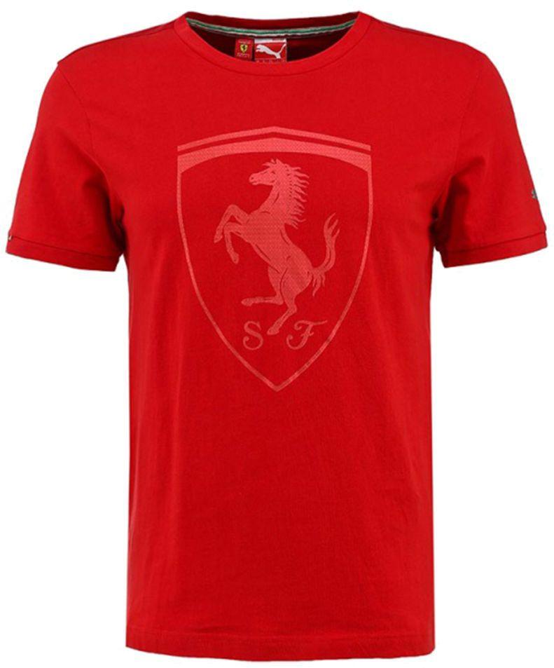 Shoe Palace Puma Logo - PUMA 56732702 Ferrari Big Shield Men T-Shirt (Red) at Shoe Palace