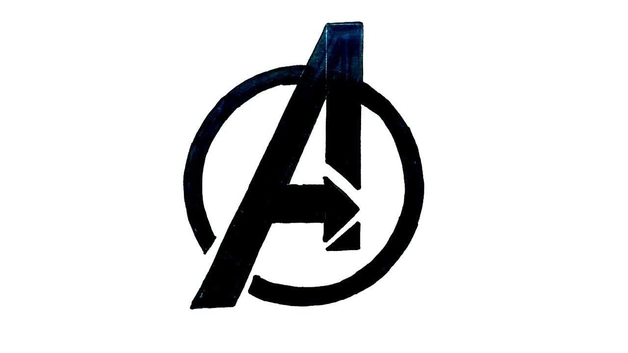 Avengers Logo - How to Draw The Avengers Logo - YouTube