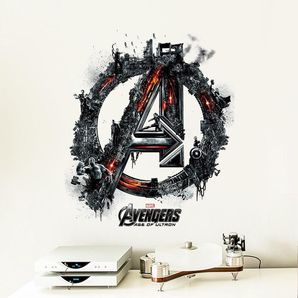 All the Avengers Logo - Avengers Logo Wall Decals – The Treasure Thrift