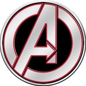All the Avengers Logo - AVENGERS LOGO - METALLIC STICKER 2.5 x 2.5 - BRAND NEW - DECAL 0068 ...