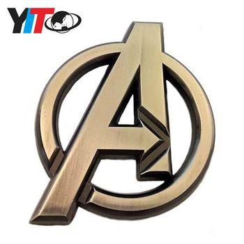 Avengers Logo - Wholesale 3d Design Avengers Logo Die Cast Metal Lapel Pin Brooch ...