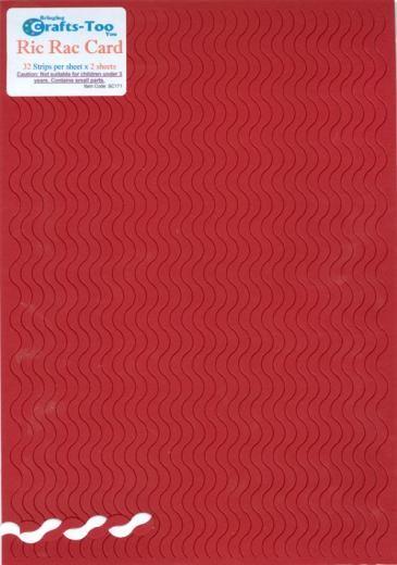 Red and White RAC Logo - SC171 Red & White Ric Rac Card - £2.00 - A great range of Sc171 Red ...