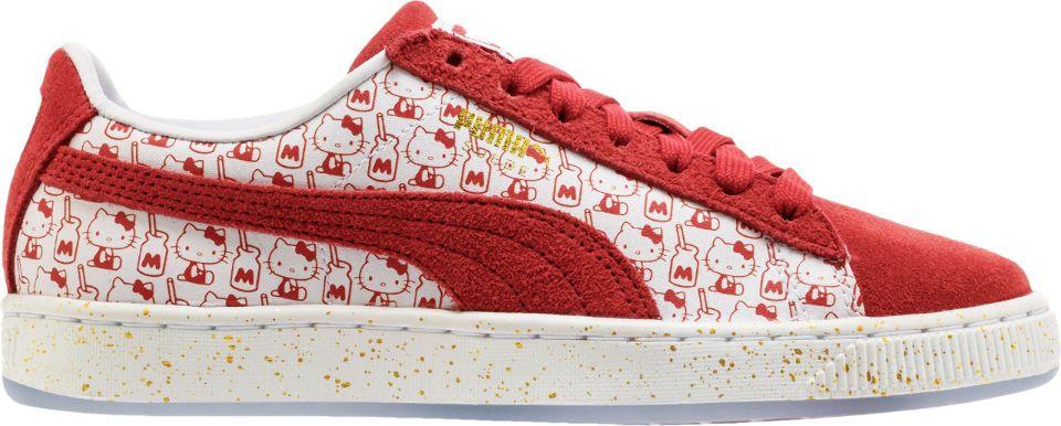 Shoe Palace Puma Logo - PUMA 366306 01 X Hello Kitty Collection Womens Suede Lifestyle Shoe