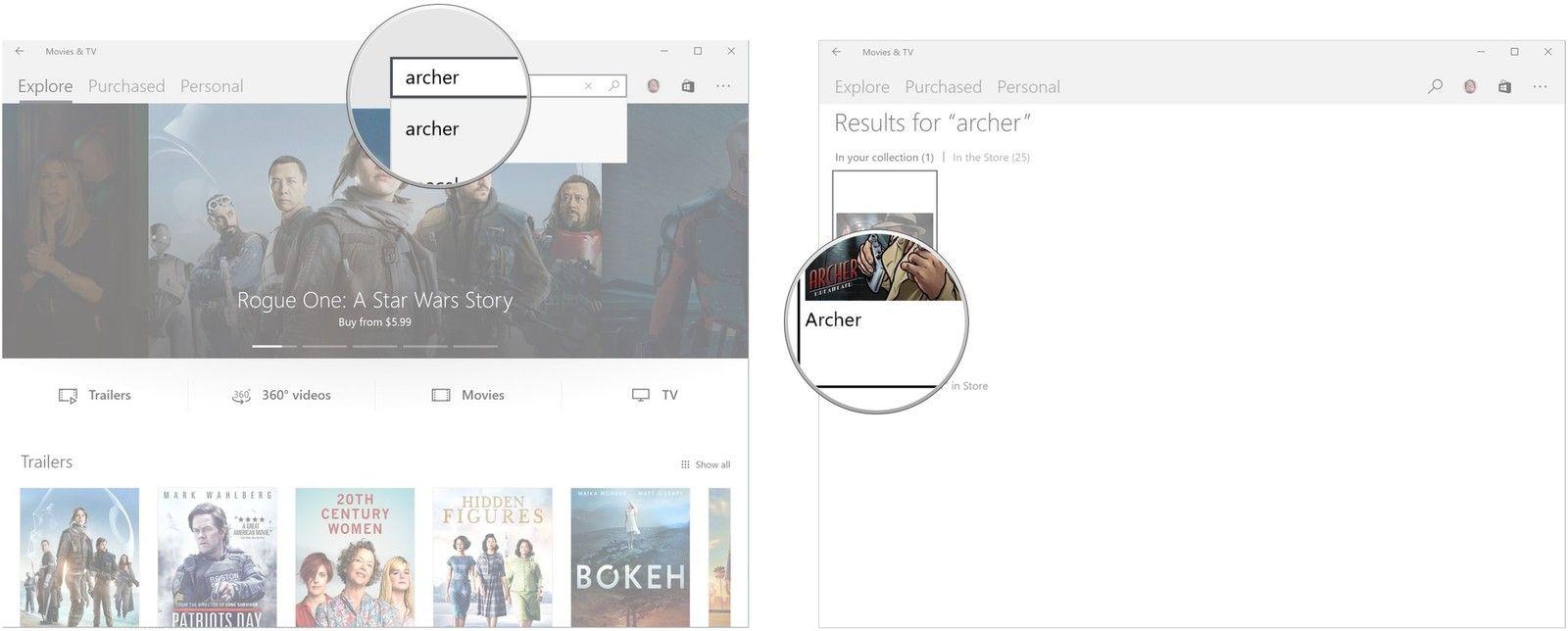 W10 Movies and TV Logo - How to use the Movies & TV app in Windows 10 Creators Update ...