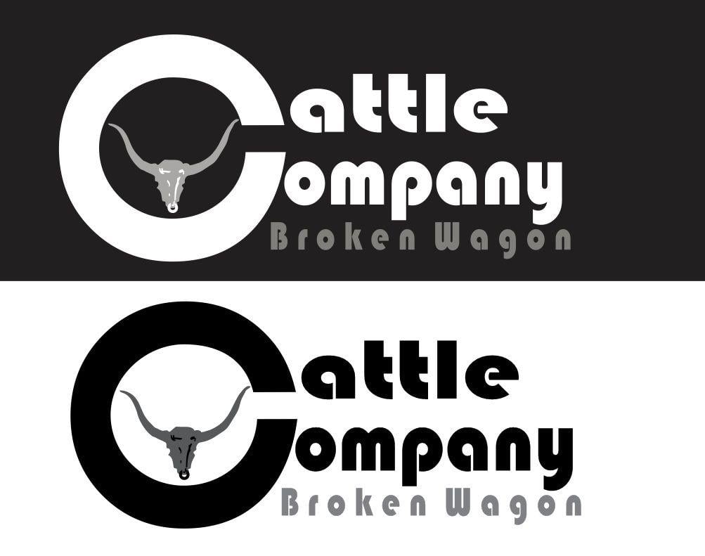 Wagon Circle Logo - Elegant, Playful Logo Design for Broken Wagon Cattle Company