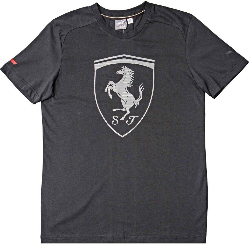 Shoe Palace Puma Logo - PUMA 570681 01 Ferrari Big Shield Logo Mens T Shirt (Black Grey) At