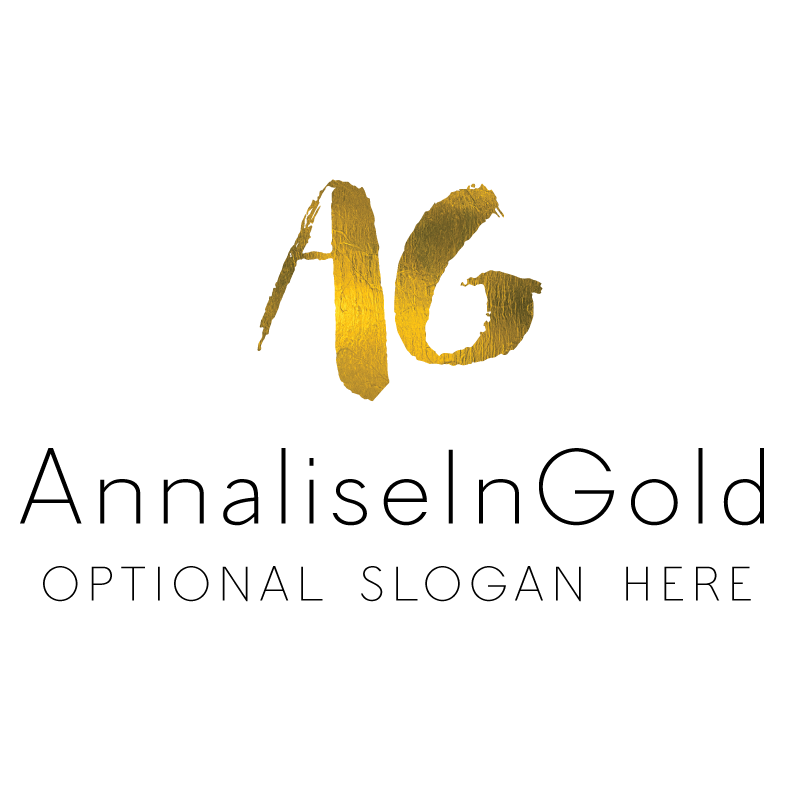 Gold Logo - Annalise in Gold Premade Logo Design