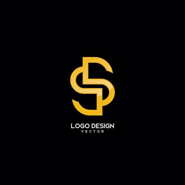 Double S Logo - Double s letter gold monogram logo design Vector
