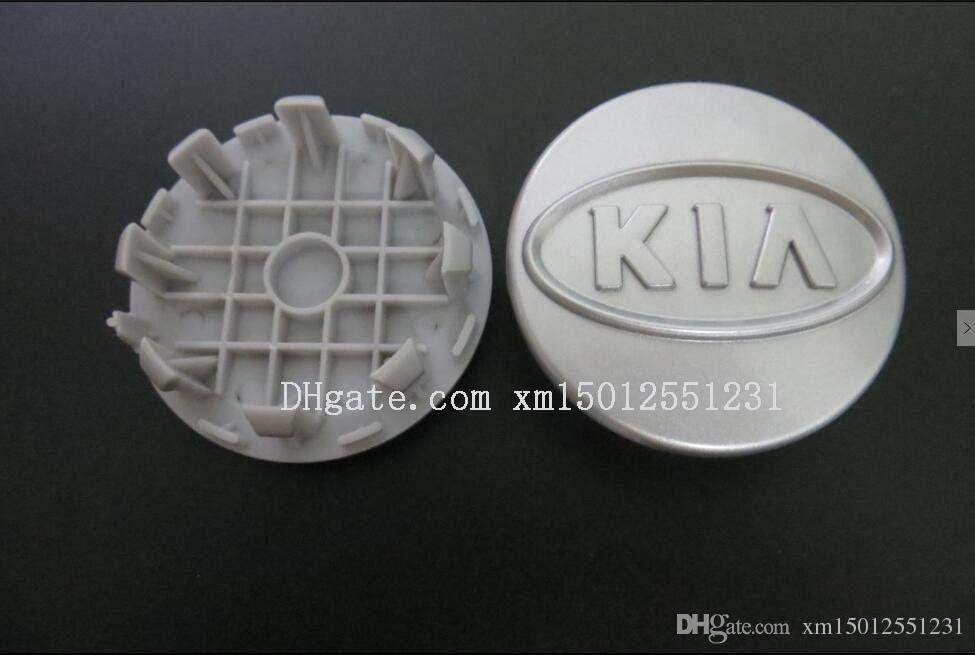 Silver European Car Logo - 59mm Silver for KIA Wheel Center Hub Caps, for Kia Emblem Logo ...