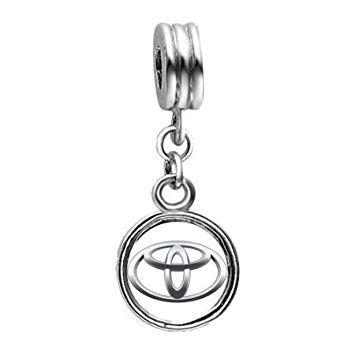 Silver European Car Logo - Amazon.com : 1001love Toyota car logo photo flower dangle European ...