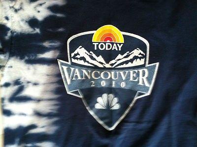NBC Today Show Logo - NBC Today Show VANCOUVER OLYMPICS TIE-DYE logo T-shirt--VERY RARE ...