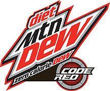 Diet Mtn Dew Logo - Mountain Dew Code Red Diet Logo Nutrition Information | ShopWell