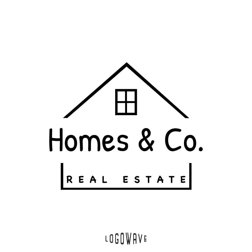 Custom Home Logo - Home Logo. House Logo. Real Estate Logo. Realtor Business Logo ...